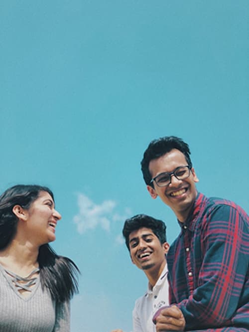 Students smiling
